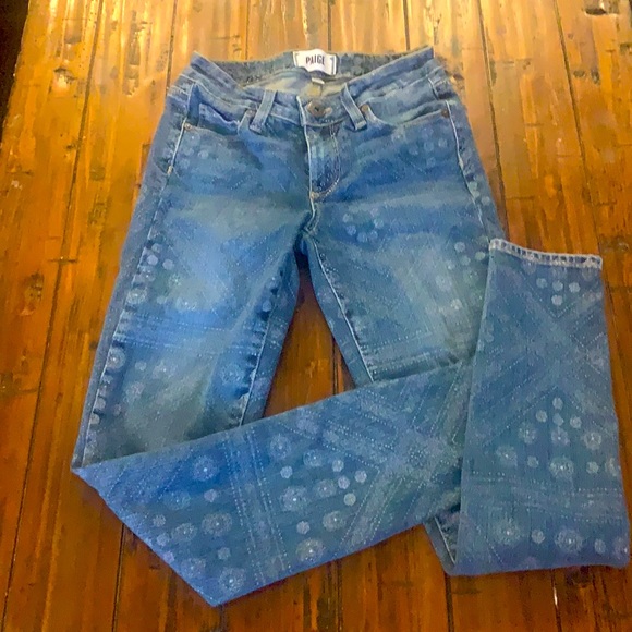 Paige Verdugo Ankle Jeans in Ryder Print - Size 23 - Picture 1 of 6
